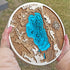 Handmade 3D wooden map of Lake Tahoe with layered bathymetric contours and compass rose