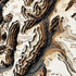 Detailed layered wood engraving of UTMB mountain ridges and valleys.