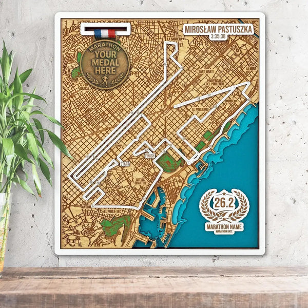 Barcelona Running Route map