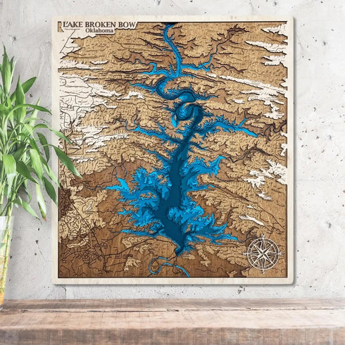 Broken Bow Lake map