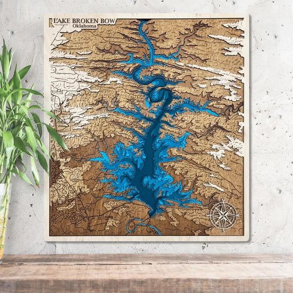Broken Bow Lake map