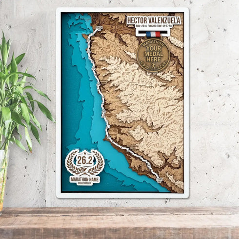 California Coastal Running Route map