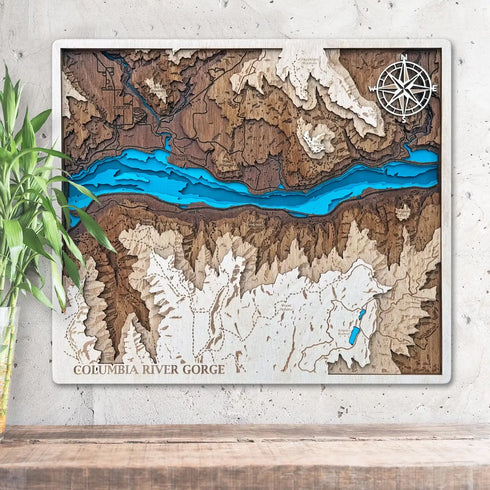 Columbia River Gorge map