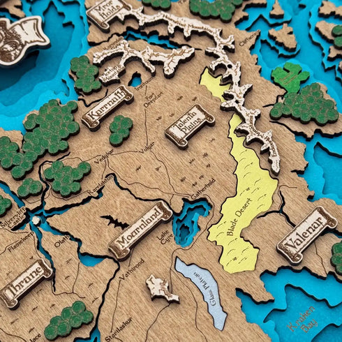 Custom DnD wooden Map