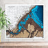Duluth Minnesota 3D wooden map with layered Lake Superior detail