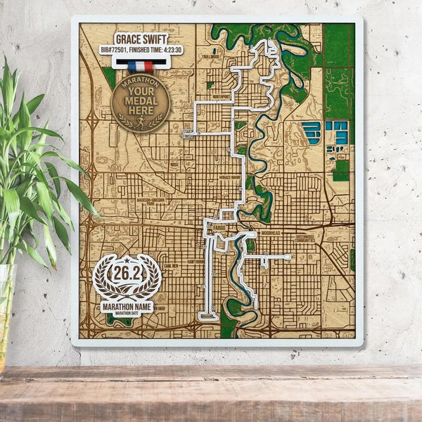 Fargo Running Route map