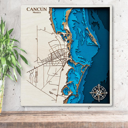 Cancun map