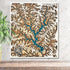 Jackson Lake Georgia 3D wooden map with layered shoreline detail