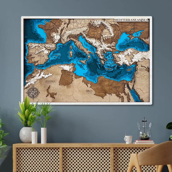Mediterranean Sea map
