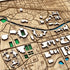 Close-up of MSU 3D map highlighting Spartan Stadium and Red Cedar River