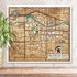 Michigan State University 3D wooden campus map with layered design