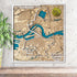 Rotterdam Marathon 3D wooden map showing race route through the city