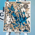Handcrafted 3D wooden map of Six Mile Lake Ontario with layered blue and natural wood design.