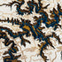Detailed layered wood artwork of Table Rock Lake with blue water contours