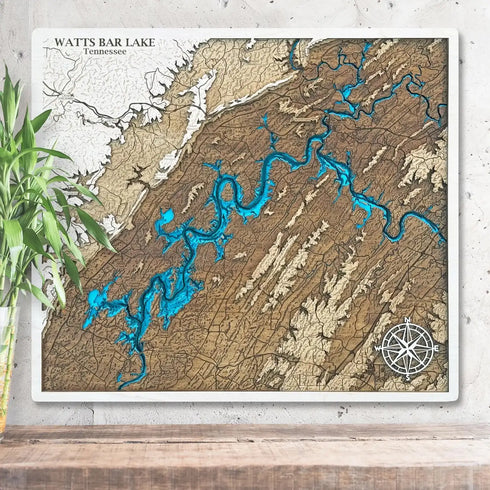 Watts Bar Lake map