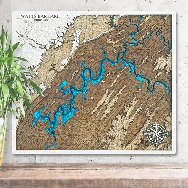 Watts Bar Lake map