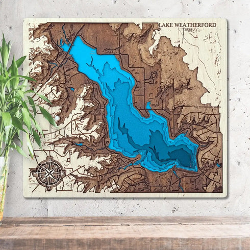 Lake Weatherford map