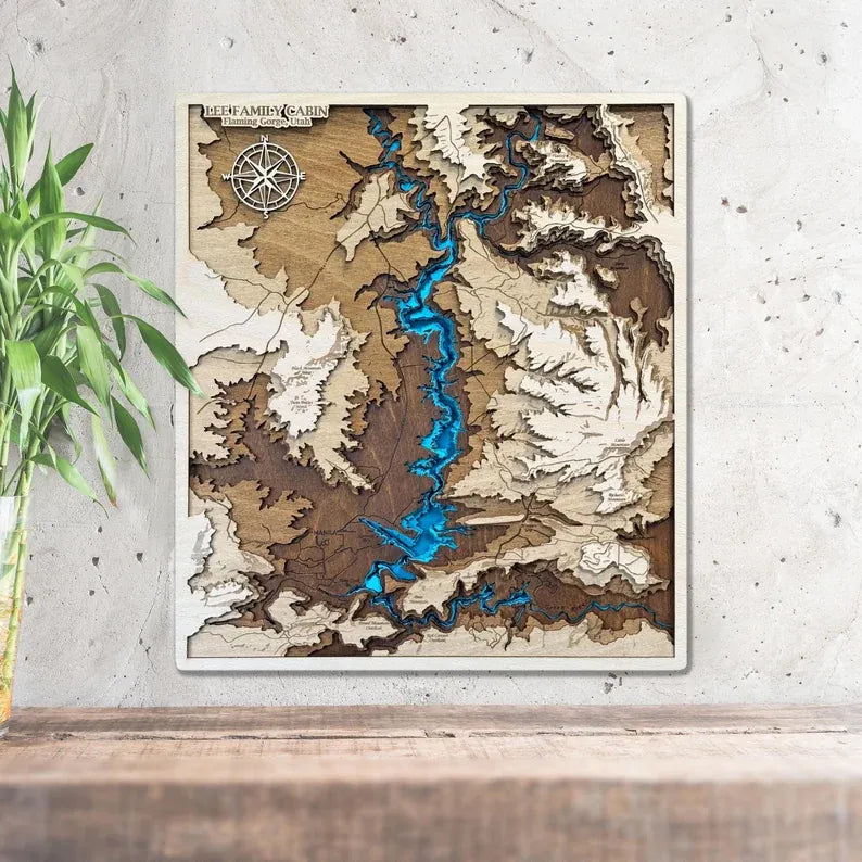Rivers Maps – Custom Wood Maps